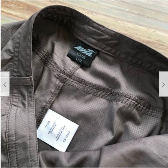 Avia Brown Golf Tennis Skort w/ Zip Pockets Large Skirt Shorts - Picture 2 of 5